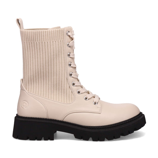 Atmosphere Belfast Lace Up Boots Vanilla