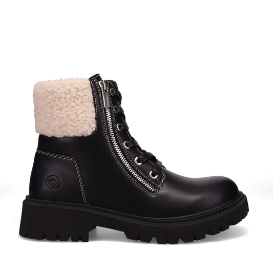 Atmosphere Boston Lace Up Boots Black