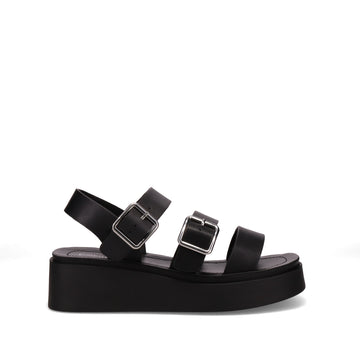 Inniu Catwalk Glamsy Platform Sandal Black