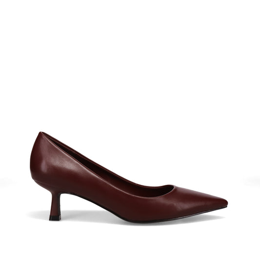 Inniu Catwalk Maya Low Heels Pump Deep Red