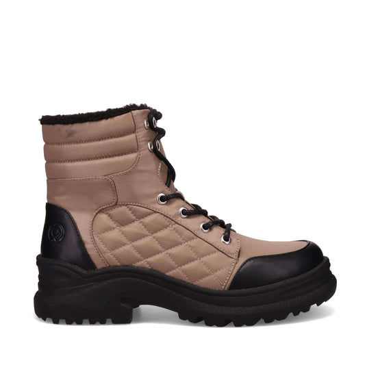 Atmosphere Munich Lace Up Boots Taupe