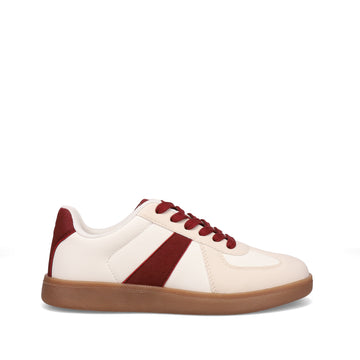 Atmosphere Topsy Lace Up Sneaker Deep Red