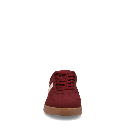 Atmosphere Topsy Lace Up Sneaker Double Deep Red