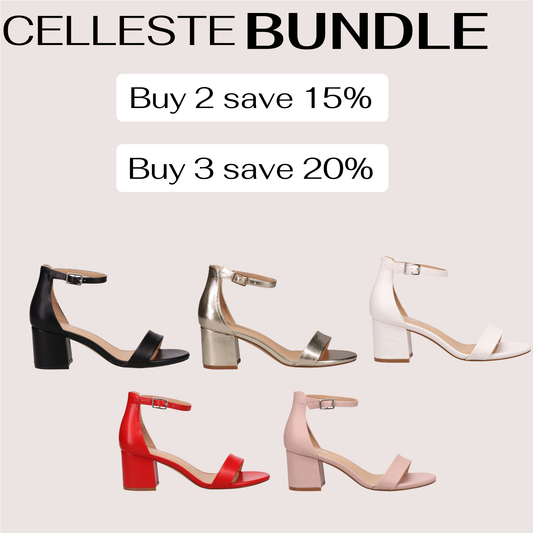 BUNDLE Inniu Catwalk Celleste Block Heel