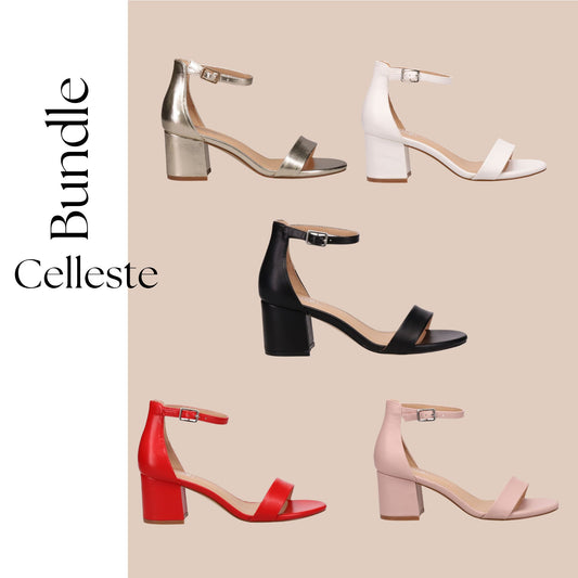 BUNDLE Inniu Catwalk Celleste Block Heel