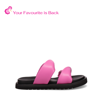 Inniu Catwalk Vacay Flat Sandals Fuchsia