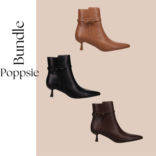 BUNDLE Inniu Catwalk Poppsie Zip Up Ankle Boots