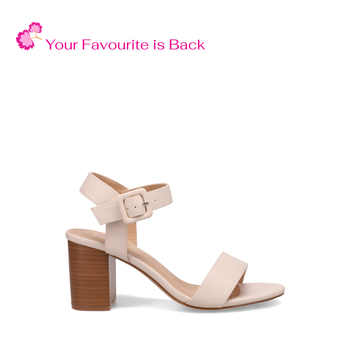Inniu Catwalk Britt Block Heel Vanilla