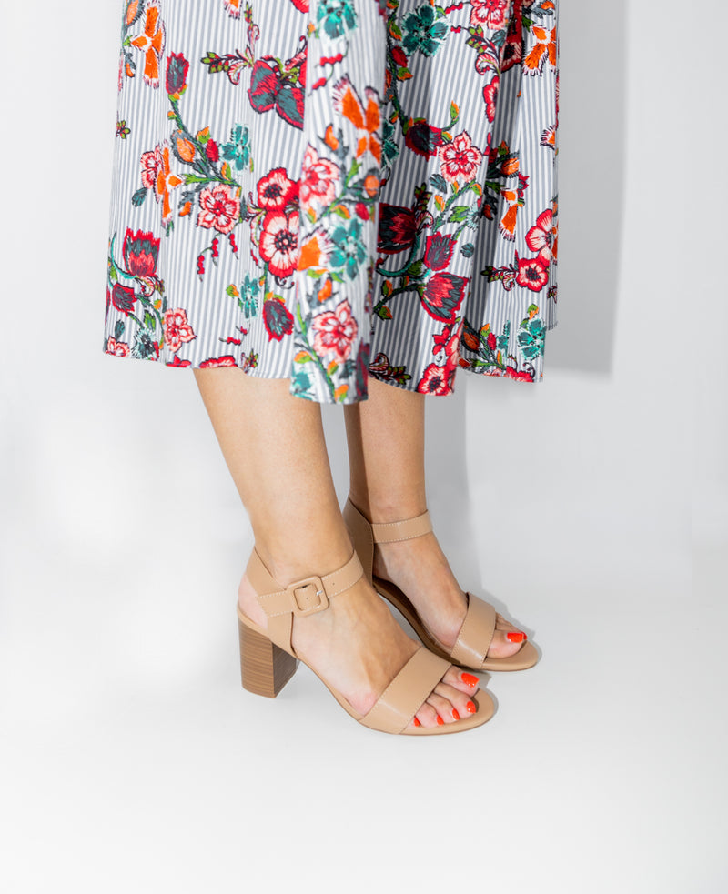 Inniu Catwalk Britt Block Heel Nude