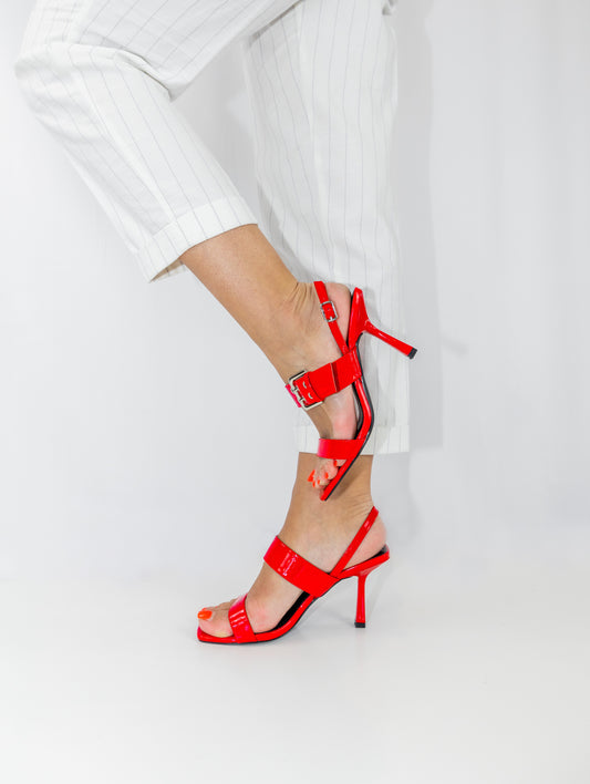 Inniu Catwalk Gidget High Heel Red Patent