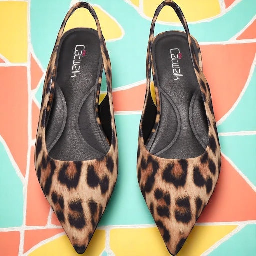 Inniu Catwalk Lulu Slingback Shoe Leopard