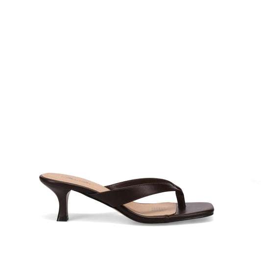 Inniu Catwalk Stacey Kitten Heel Chocolate