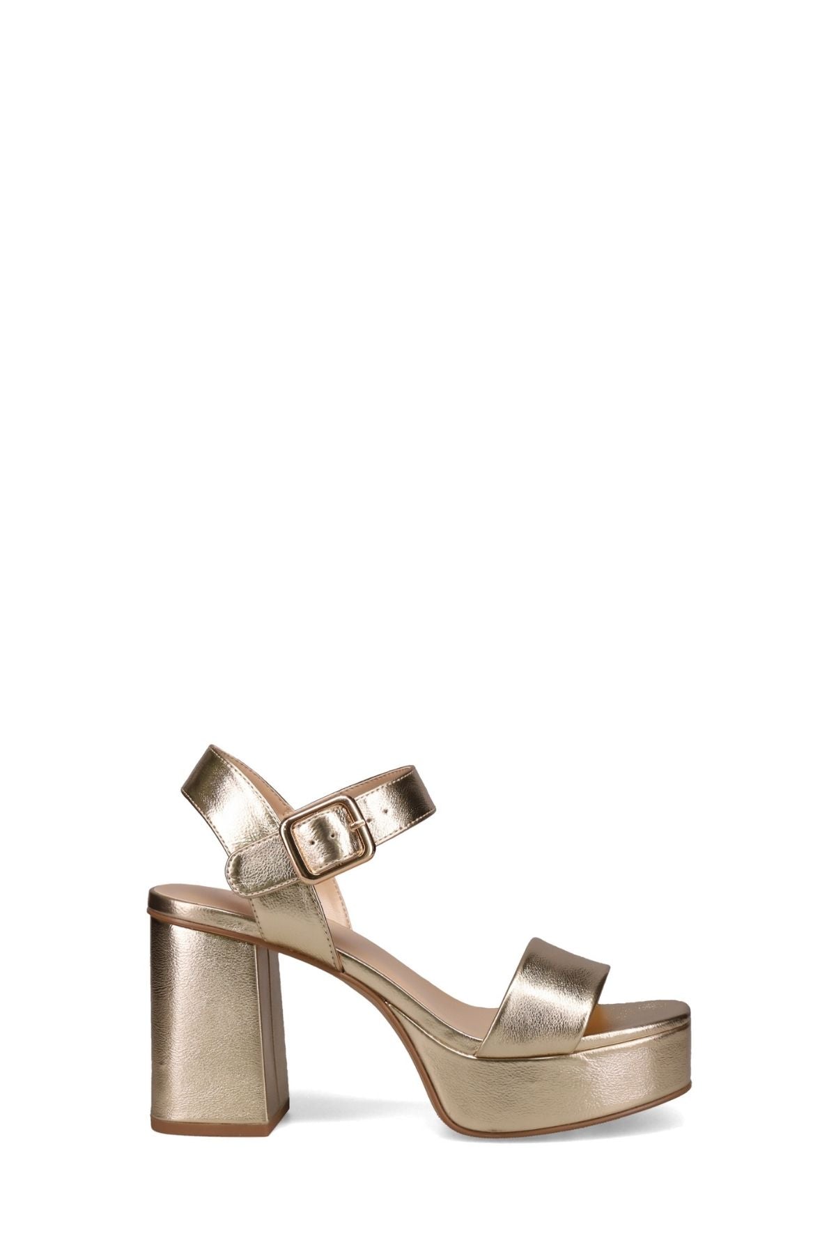 Inniu Catwalk Atlanta Platform Heels Gold Metallic