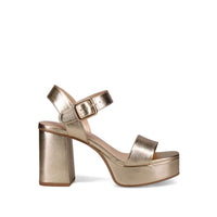 Inniu Catwalk Atlanta Platform Heels Gold Metallic