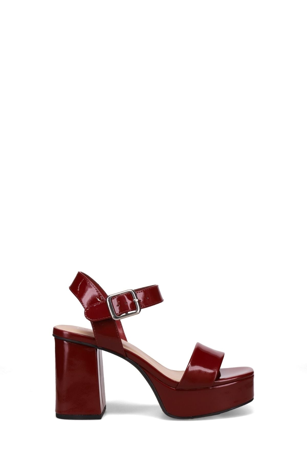 Inniu Catwalk Atlanta Platform Heels Wine Patent