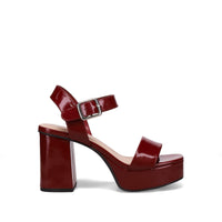 Inniu Catwalk Atlanta Platform Heels Wine Patent