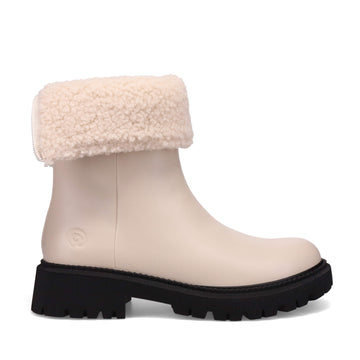 Atmosphere Berlin Zip Up Boots Vanilla