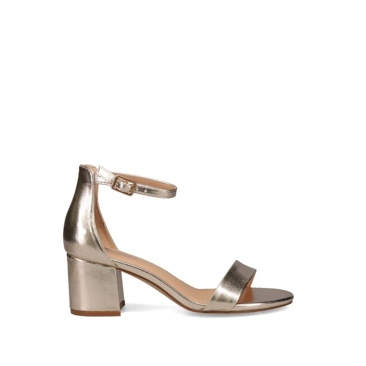 Inniu Catwalk Celleste Block Heel Gold Metallic