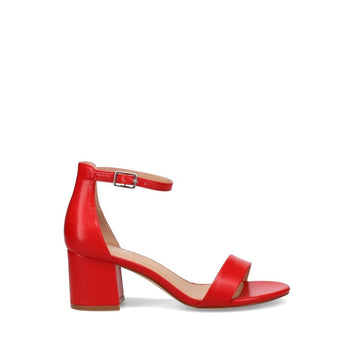 Inniu Catwalk Celleste Block Heel Red
