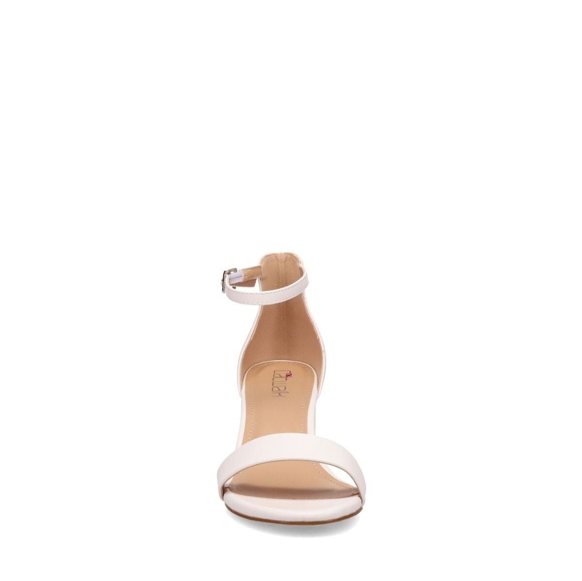 Inniu Catwalk Celleste Block Heel White