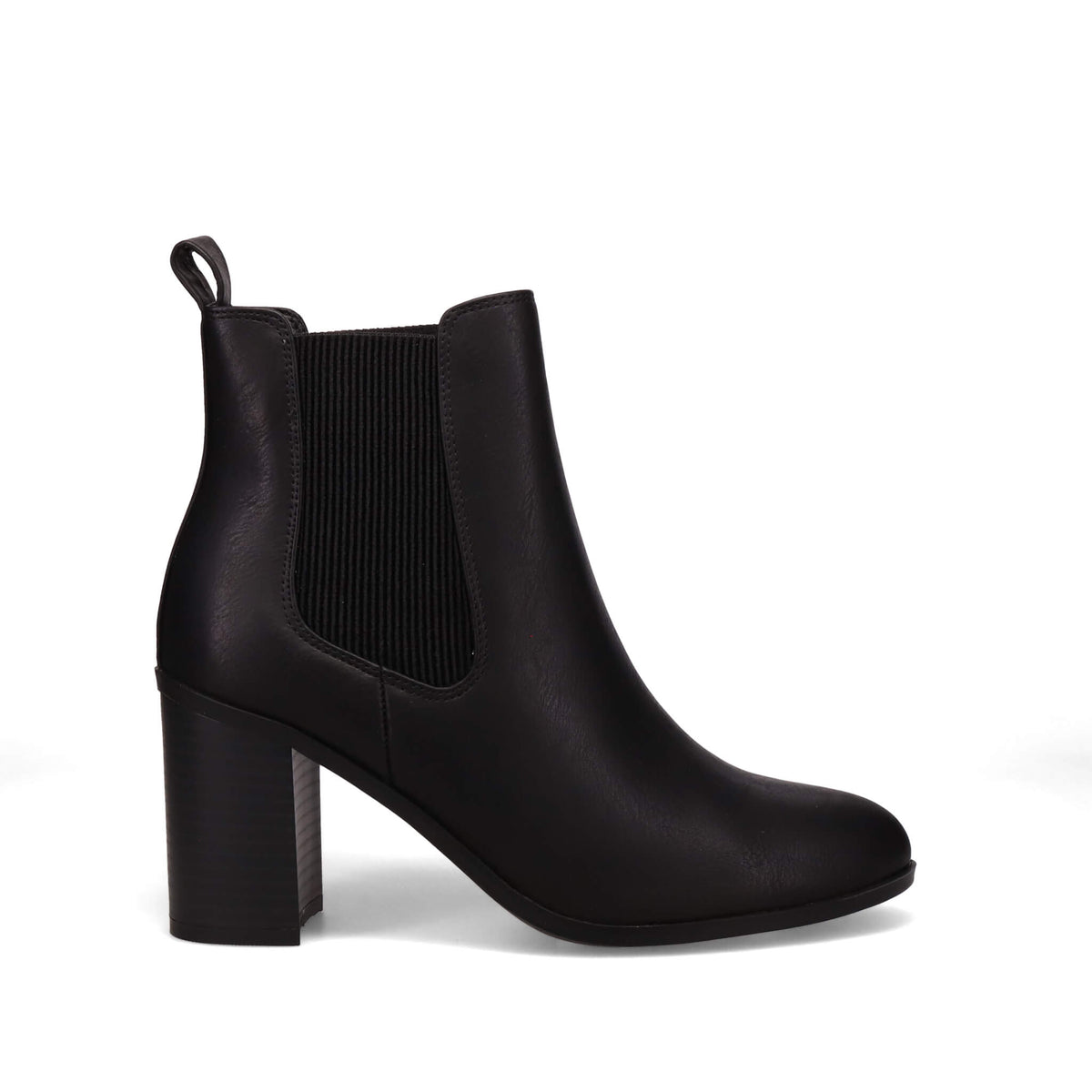 Inniu Catwalk Clover Slip on Ankle Boots Black