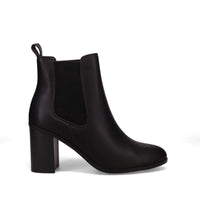 Inniu Catwalk Clover Slip on Ankle Boots Black