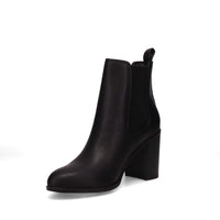 Inniu Catwalk Clover Slip on Ankle Boots Black