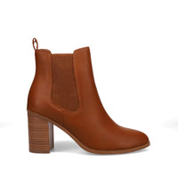 Inniu Catwalk Clover Slip on Ankle Boots Tan
