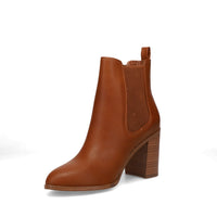 Inniu Catwalk Clover Slip on Ankle Boots Tan
