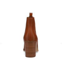 Inniu Catwalk Clover Slip on Ankle Boots Tan