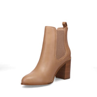 Inniu Catwalk Clover Slip on Ankle Boots Nude