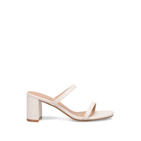 Inniu Catwalk Gigi Block Heel Mule White