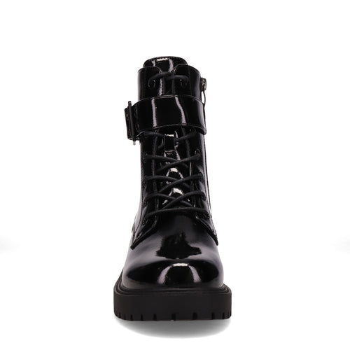 Atmosphere Glasgow Lace Up Boots Black Patent