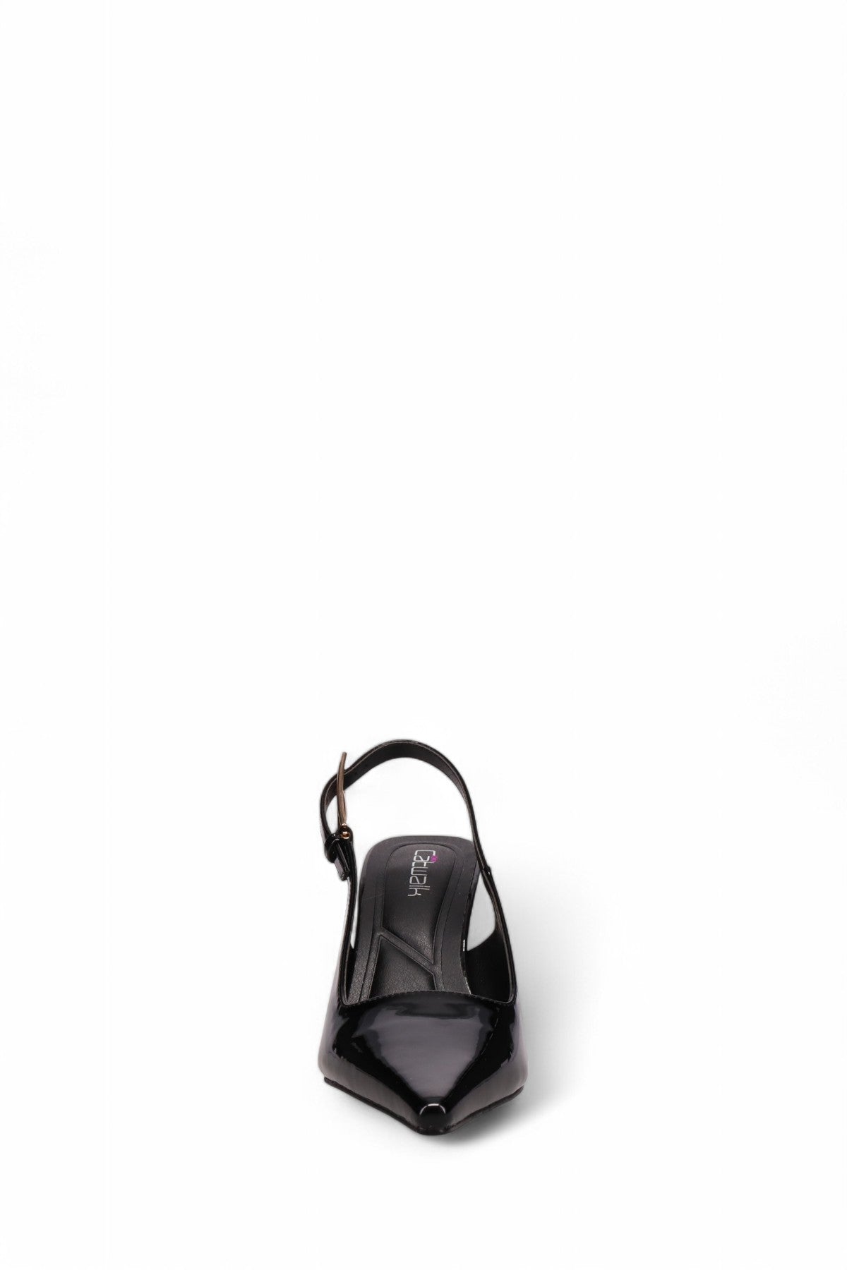 Inniu Catwalk Kirra Slingback Heels Black Patent