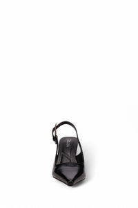 Inniu Catwalk Kirra Slingback Heels Black Patent