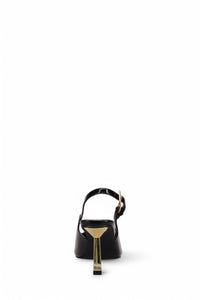 Inniu Catwalk Kirra Slingback Heels Black Patent