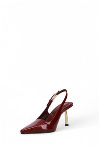 Inniu Catwalk Kirra Slingback Heels Deep Red Patent