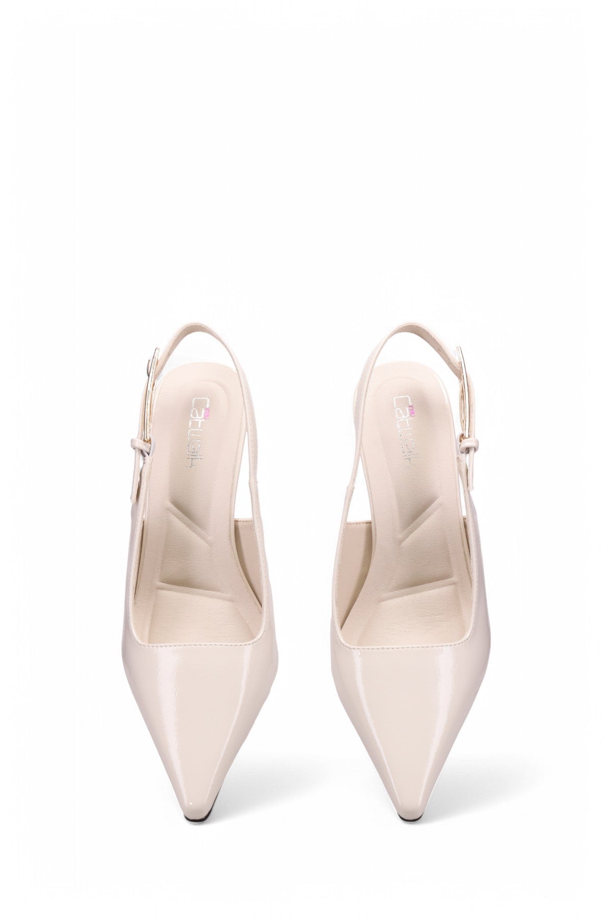 Inniu Catwalk Kirra Slingback Heels Vanilla Patent