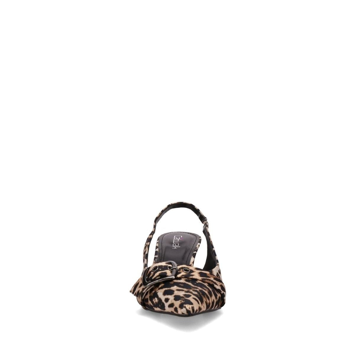 Inniu Catwalk Kylie Kitten Heel Leopard Satin