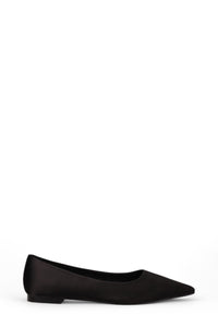 Inniu Catwalk Liana Flat Shoe Black Fabric