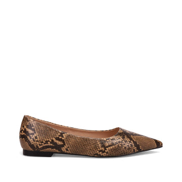 Inniu Catwalk Liana Flat Shoe Natural Snake