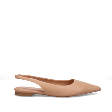Inniu Catwalk Lulu Slingback Shoe Nude