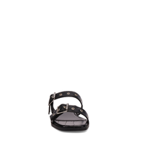 Inniu Catwalk Mabel Flat Sandal Black Croc