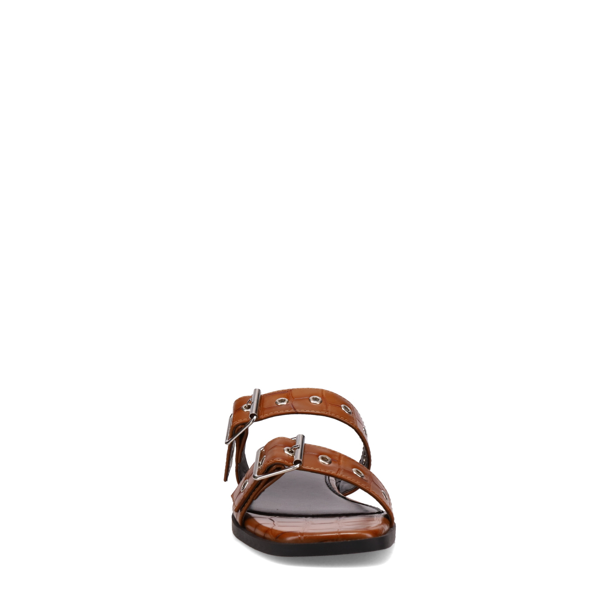 Inniu Catwalk Mabel Flat Sandal Brown Croc