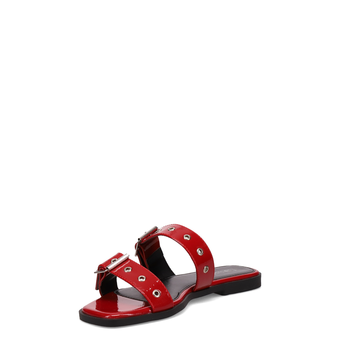 Inniu Catwalk Mabel Flat Sandal Red Patent