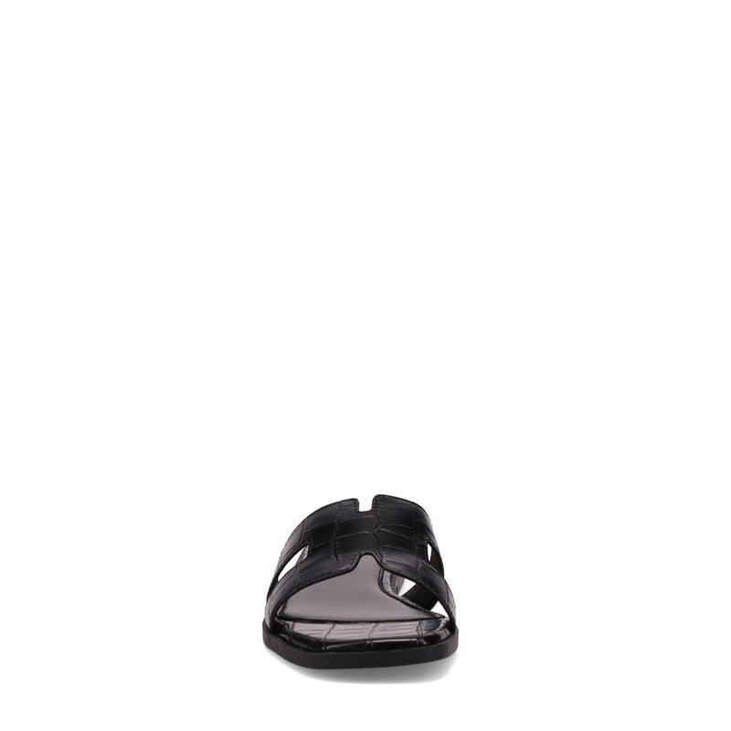 Inniu Catwalk Macey Flat Sandal Black Croc