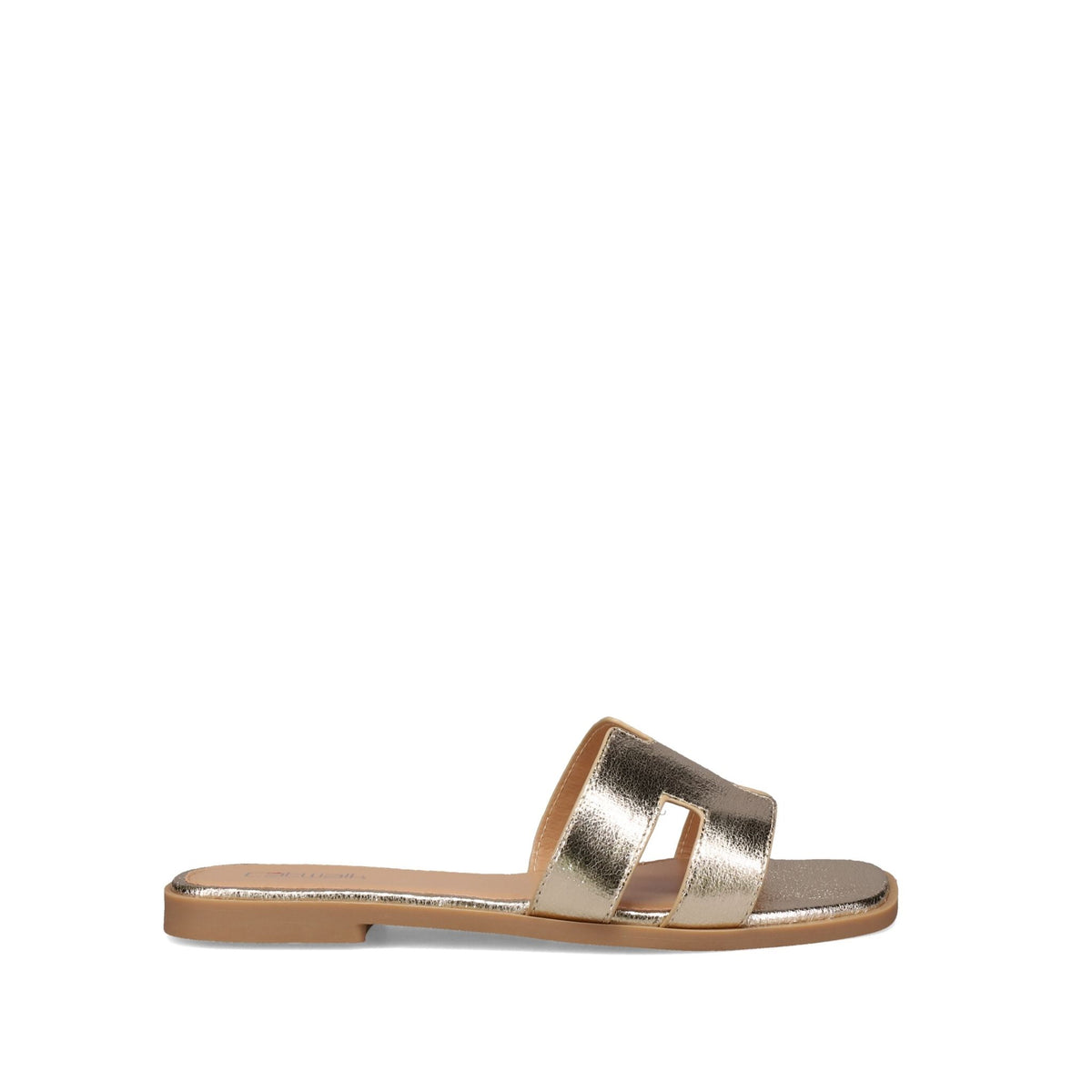 Inniu Catwalk Macey Flats Sandal Gold Metallic