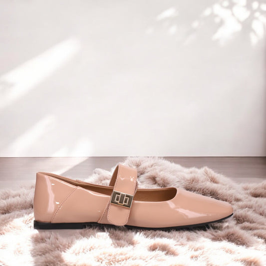 Inniu Catwalk Peony MaryJane Shoe Nude