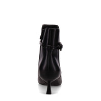 Inniu Catwalk Poppsie Zip Up Ankle Boots Black