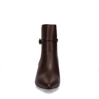 Inniu Catwalk Poppsie Zip Up Ankle Boots Chocolate